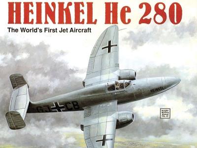 Heinkel He 280. Autor: Joachim Dressel. SmakLiter.pl Okładka książki Heinkel He 280