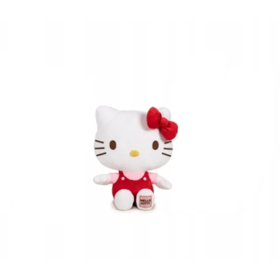 Hello Kitty. Plusz z naszywką 20cm czerwony. Wydawca: EPEE. SmakLiter.pl Opakowanie Hello Kitty. Plusz z naszywką 20cm czerwony