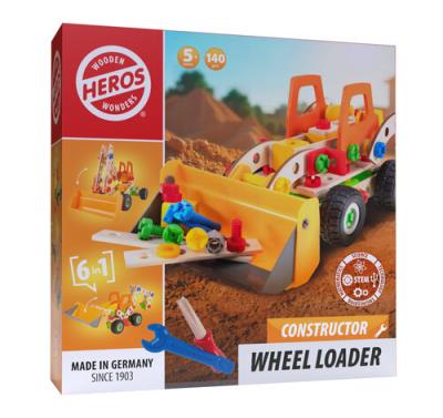 Opakowanie Heros Klocki konstrukcyjne koparko-ładowarka 6w1, 140 el.