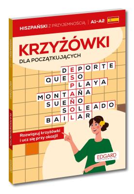 Okładka książki Hiszpański. Krzyżówki dla początkujących A1–A2