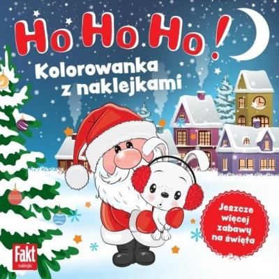 Okładka książki Ho Ho Ho!. Kolorowanka z naklejkami