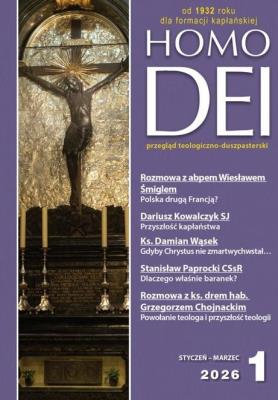 Okładka książki Homo Dei styczeń-marzec 1/2026