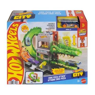 Opakowanie Hot Wheels City Krokodyl Atak na pizzerię