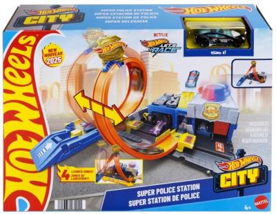Hot Wheels City Posterunek policji Super Pętla. Wydawca: Mattel. SmakLiter.pl Opakowanie Hot Wheels City Posterunek policji Super Pętla