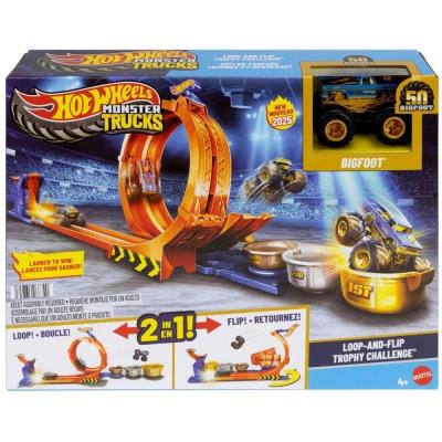 Opakowanie Hot Wheels City Skok po trofeum + monster truck