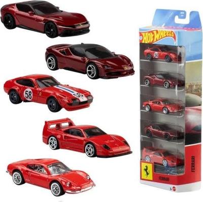 Opakowanie Hot Wheels Ferrari 5-pak