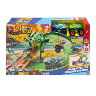 Opakowanie Hot Wheels Monster Trucks Smoczy Wyścig 2 autka