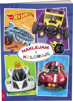 Okładka książki Hot Wheels. Naklejam i Koloruję