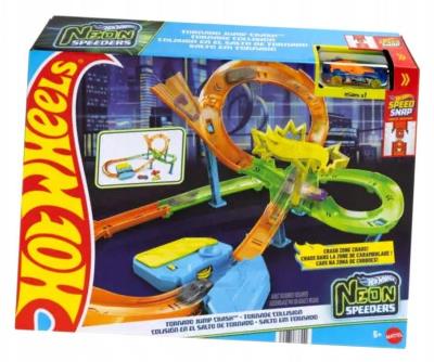Opakowanie Hot Wheels Neon Speeders Tornado Jump Crash