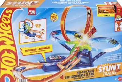 Hot Wheels Stunt Tracks Mir-Air Crash +auto 1:64. Wydawca: Mattel. SmakLiter.pl Opakowanie Hot Wheels Stunt Tracks Mir-Air Crash +auto 1:64