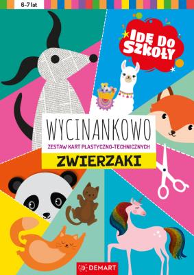 Okładka książki Idę do szkoły. Wycinankowo. Zwierzaki