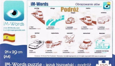 Opakowanie iM-Words Puzzle 96 Hiszpański - Podróż