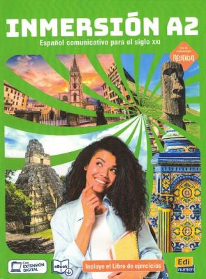 Okładka książki Inmersion A2 Podręcznik z ćwiczeniami do hiszpańskiego