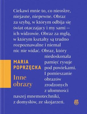 Inne obrazy. Autor: Poprzęcka Maria. SmakLiter.pl Okładka książki Inne obrazy