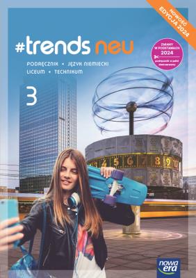 J. Niemiecki 3 #trends Podr. 2025. Autor:   Praca zbiorowa. SmakLiter.pl Okładka książki J. Niemiecki 3 #trends Podr. 2025