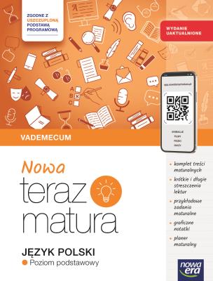 J.polski PP NOWA TERAZ MATURA ZP Vadem 2025/26. Autor: Opracowania Zbiorowe. SmakLiter.pl Okładka książki J.polski PP NOWA TERAZ MATURA ZP Vadem 2025/26