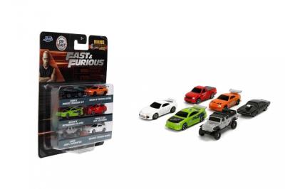 Opakowanie Jada F&F Metalowe samochody 6-pak 4cm