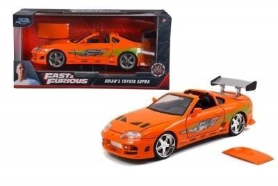 Jada F&F Toyota Supra orange 1995 1:24. Wydawca: Jada. SmakLiter.pl Opakowanie Jada F&F Toyota Supra orange 1995 1:24