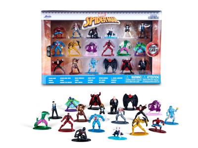 Opakowanie Jada Marvel Spider-Man metalowe figurki 18-pak