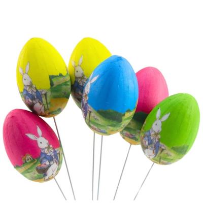 Opakowanie Jajka wielkanocne na druciku Zajączek (6szt)