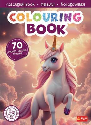 Okładka książki Jednorożce. Kolorowanka z naklejkami