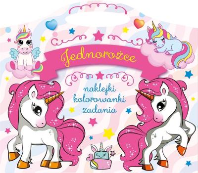 Okładka książki Jednorożce. Naklejki, kolorowanki, zadania