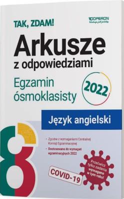 Okładka książki Język angielski Egzamin ósmoklasisty 2022 Arkusze