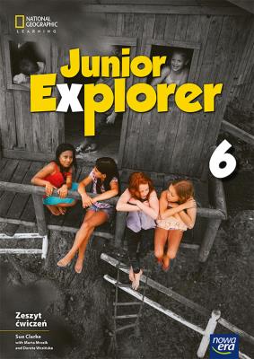 Język angielski Junior Explorer zeszyt ćwiczeń dla klasy 6 szkoły podstawowej EDYCJA 2025-2027. Autor: Wosińska Dorota, Marta Mrozik. SmakLiter.pl Okładka książki Język angielski Junior Explorer zeszyt ćwiczeń dla klasy 6 szkoły podstawowej EDYCJA 2025-2027