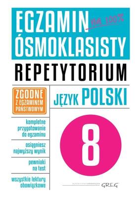 Okładka książki Język polski. Repetytorium. Egzamin ósmoklasisty (STARA KARTOTEKA)