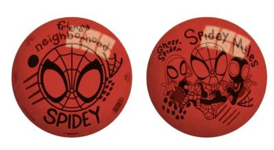 Opakowanie John Piłka Spidey 23cm