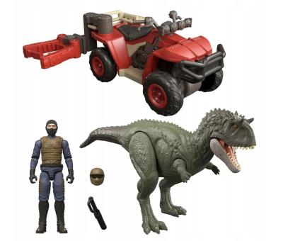 Opakowanie Jurassic World Dinozaur i pojazd terenowy