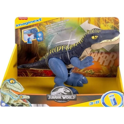 Jurassic World Imaginext Growl&Glow Baryonyx. Wydawca: Fisher- Price. SmakLiter.pl Opakowanie Jurassic World Imaginext Growl&Glow Baryonyx