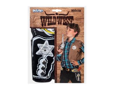 Kabura na broń podwójna na pistolety Szeryfa. Wydawca: Boland. SmakLiter.pl Opakowanie Kabura na broń podwójna na pistolety Szeryfa