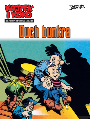 Kajtek i Koko. Śladem białego wilka. Duch bunkra. Tom 1. Autor: Janusz Christa. SmakLiter.pl Okładka książki Kajtek i Koko. Śladem białego wilka. Duch bunkra. Tom 1