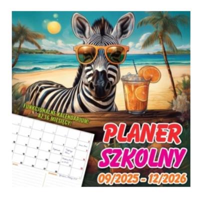 Opakowanie Kalendarz 2025/2026 trójdzielny planer szkolny