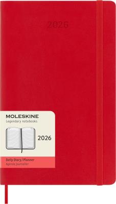 Opakowanie Kalendarz 2026 12M Moleskine L miękka oprawa dzienny Scarlet Red 13x21cm