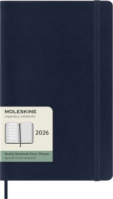 Opakowanie Kalendarz 2026 12M Moleskine L tygodniowy miękka oprawa Sapphire blue13x21cm