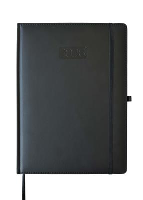 Opakowanie Kalendarz 2026 A4 Elegance dzienny V5 czarny K-A4D