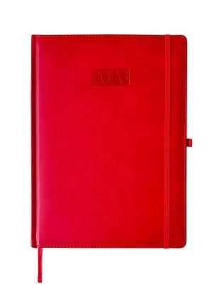 Opakowanie Kalendarz 2026 A4 LUX tygodniowy V6 czerwony K-A4T L