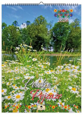Kalendarz 2026 A4 ścienny na spirali pejzaże. Wydawca: Pan Kalendarzyk. SmakLiter.pl Opakowanie Kalendarz 2026 A4 ścienny na spirali pejzaże