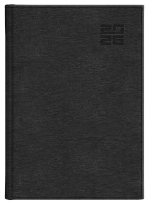 Kalendarz 2026 A4 tygodniowy z notesem Aluminium Standard CZARNY. Wydawca: Wokół nas. SmakLiter.pl Opakowanie Kalendarz 2026 A4 tygodniowy z notesem Aluminium Standard CZARNY