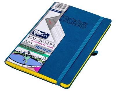 Opakowanie Kalendarz 2026 A5 12M + notes Hip hop atramentowy