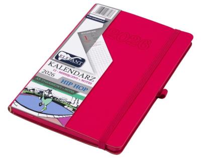 Opakowanie Kalendarz 2026 A5 12M + notes Hip hop różowy