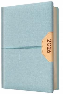 Kalendarz 2026 A5 Biznes planer błękitny. Wydawca: Evena. SmakLiter.pl Opakowanie Kalendarz 2026 A5 Biznes planer błękitny