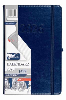 Opakowanie Kalendarz 2026 A5 dzienny Jazz granatowy