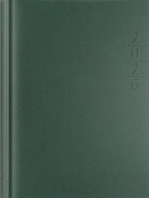 Opakowanie Kalendarz 2026 A5 dzienny Lux złocony zielony