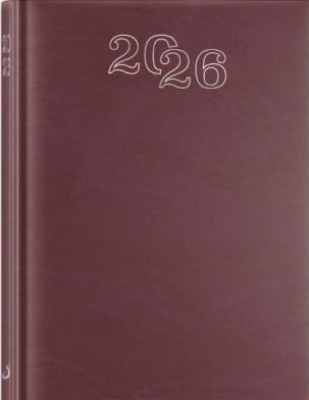 Opakowanie Kalendarz 2026 A5 dzienny standard bordowy