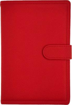 Opakowanie Kalendarz 2026 A5 dzienny z zapięciem ekoskóra czerwony