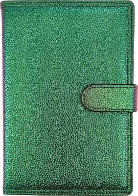 Opakowanie Kalendarz 2026 A5 dzienny z zapięciem hologram zielony