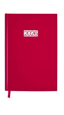 Opakowanie Kalendarz 2026 A5 Ekonomiczny dzienny V1 czerwony K-A5D E